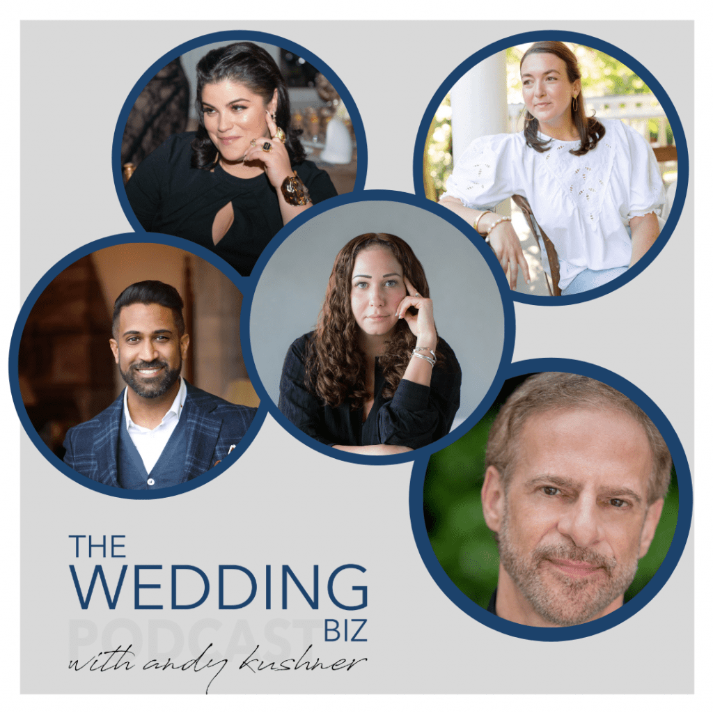 “We’ve all just lived a year of uncertainty.” Listen as Andy, and his roundtable guests Rishi Patel the CEO of HMR Designs, Carrie Goldberg the Travel and Weddings Director at Harper’s Bazaar, Christina Matteucci the Executive Director of David Beahm Destinations, and Augusta Cole primary Planner and Designer with Augusta Cole Weddings and Events discuss what they have learned from going through the Covid pandemic and how it’s changed them personally and with their businesses. They also talk about how they have applied what they’ve learned and what events might look like post-Covid, plus much more on this episode of The Wedding Biz.

Christina shares how the pandemic affected her personally, what she learned from it and how much stronger she feels. Carrie speaks about all that she has learned. Augusta talks about the changes she went through including the relocation of her business, and Rishi discusses the silver linings he found as a product of the pandemic.

Listen as Rishi speaks about what he thinks will be different in events post-pandemic. Christina hopes the pandemic makes people rethink what is important when planning and designing a wedding and that event professionals will give themselves grace instead of perfectionism. Carrie believes that imperfection is the new perfection and the vision will be more authentic to the bride. And Augusta talks about the rules that were broken in 2020 and how the typical functions of an event had to be rewritten.

It looks like things might be more normal around summertime and definitely by the fall. Listen to hear what each guest is looking forward to! 

Have you heard about the brand new show on The Wedding Biz Network, Stop and Smell the Roses with Preston Bailey? Listen as Preston shares the secrets, tools, and technologies behind his extraordinary ability to create a theatrical environment out of any space. Also, don’t forget about Sean Low’s podcast The Business of Being Creative, where Sean discusses the power of being niched, pricing strategies, metrics of success, and so much more. You can find both shows on The Wedding Biz Network.