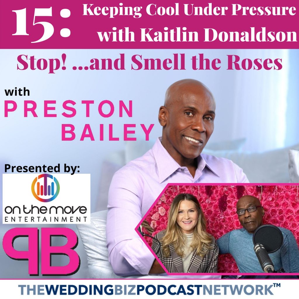 Preston's guest today is a luxury planner with achievements and accolades that rival other top planners in the business. After proving herself by working under other brands, Kaitlin Donaldson launched All the Best Moments in New York in 2020--bringing her dynamic experience and passion for curating exceptional events to a growing portfolio of clients. She and Preston discuss how helpful it is to educate luxury clients on the processes involved in planning a wedding, in order to help manage their time and budget expectations. They also discuss how critical communication is in keeping your relationships with your clients happy and healthy. Finally, Kaitlin shares booking headline talent and how to keep a calm leadership style through all types of chaos. She and Preston have formed a very special friendship, and it comes through in every moment of this episode. Listen in and enjoy...